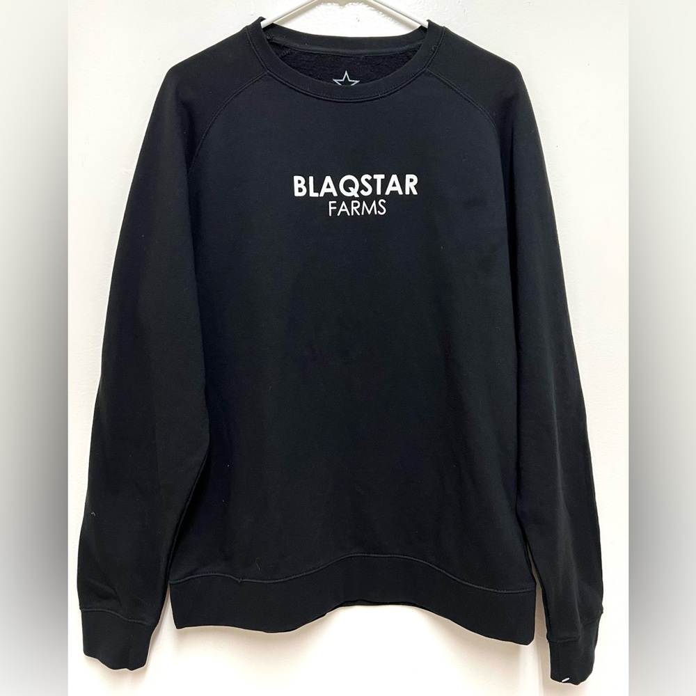 Blaqstar Farms Black Fleeced Sweatshirt Size M